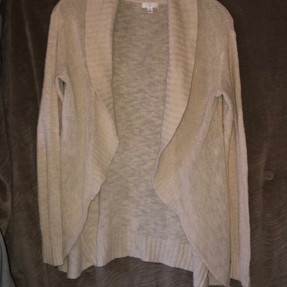 Off white wrap sweater